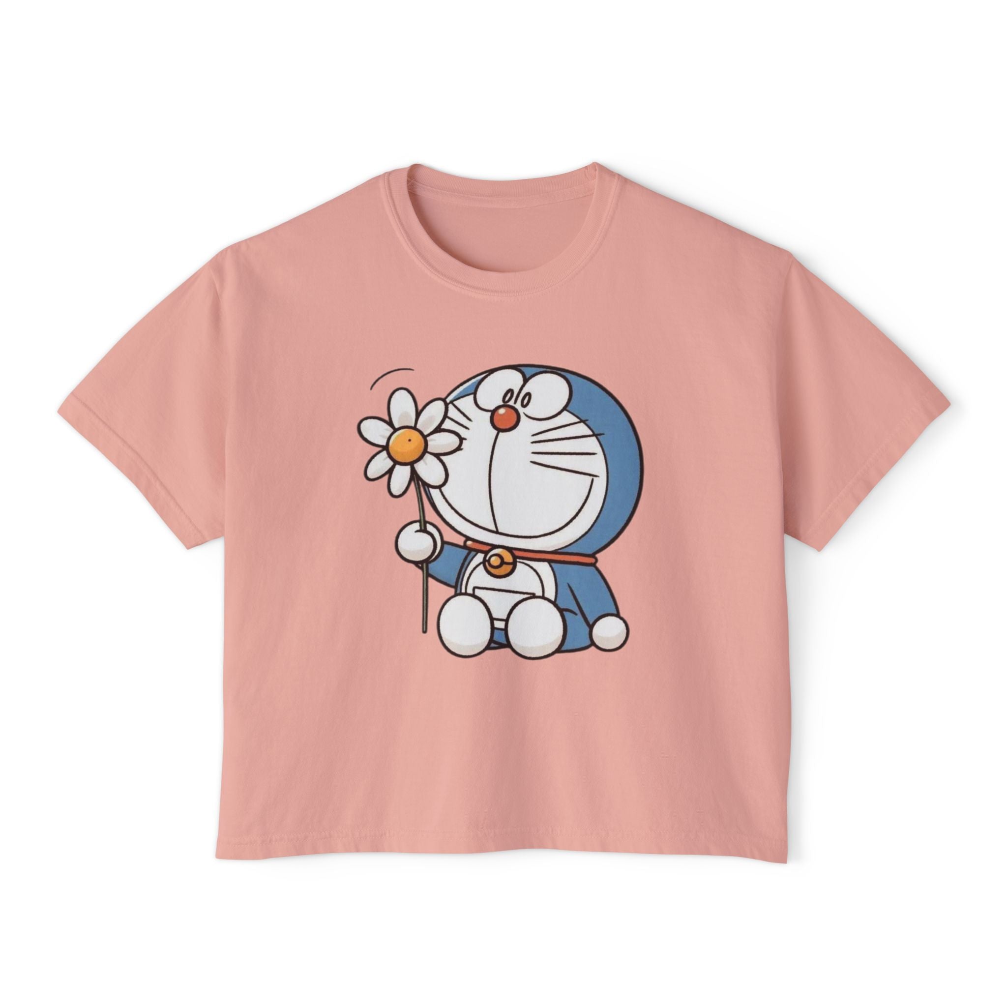 Doraemon Daisy Tee — Cute Women's Boxy T‑Shirt