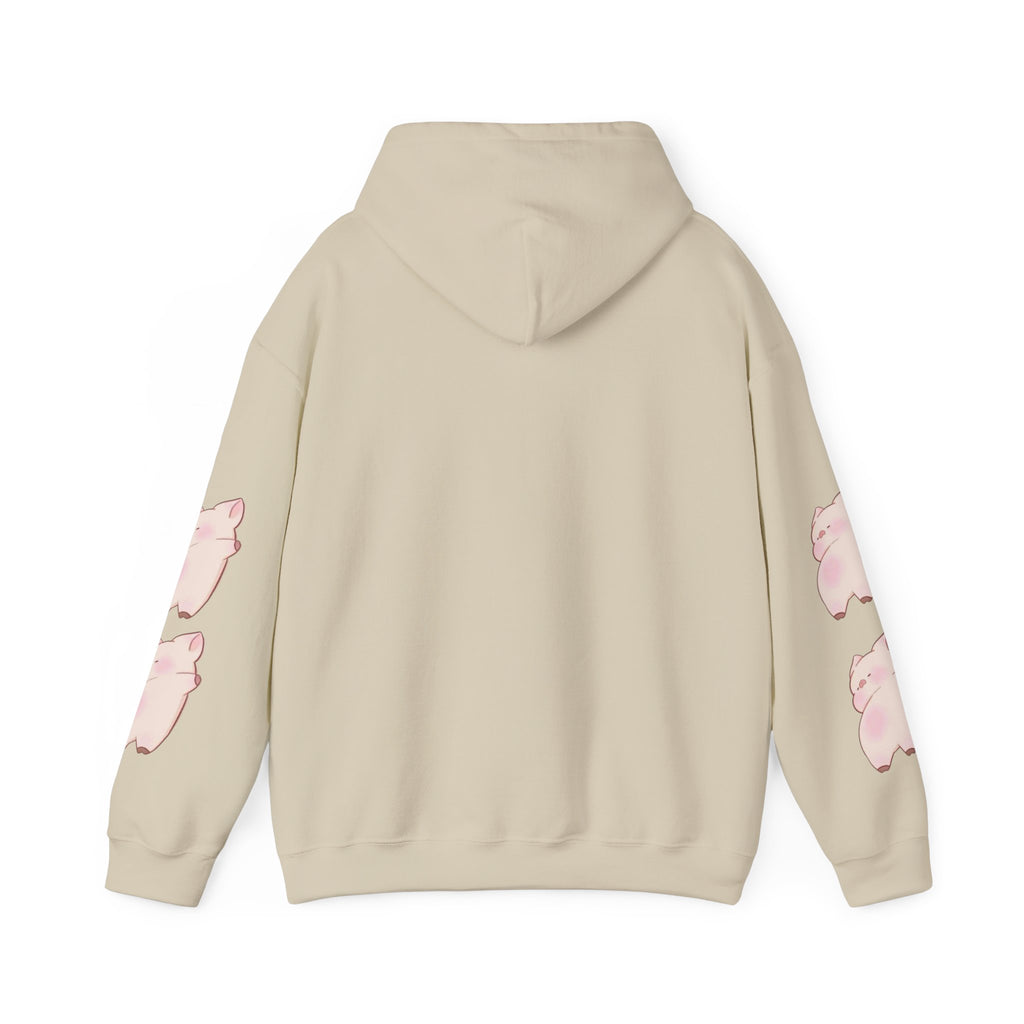 Cute Piggy in Chopsticks Hoodie — Kawaii Pig Graphic Sweatshirt