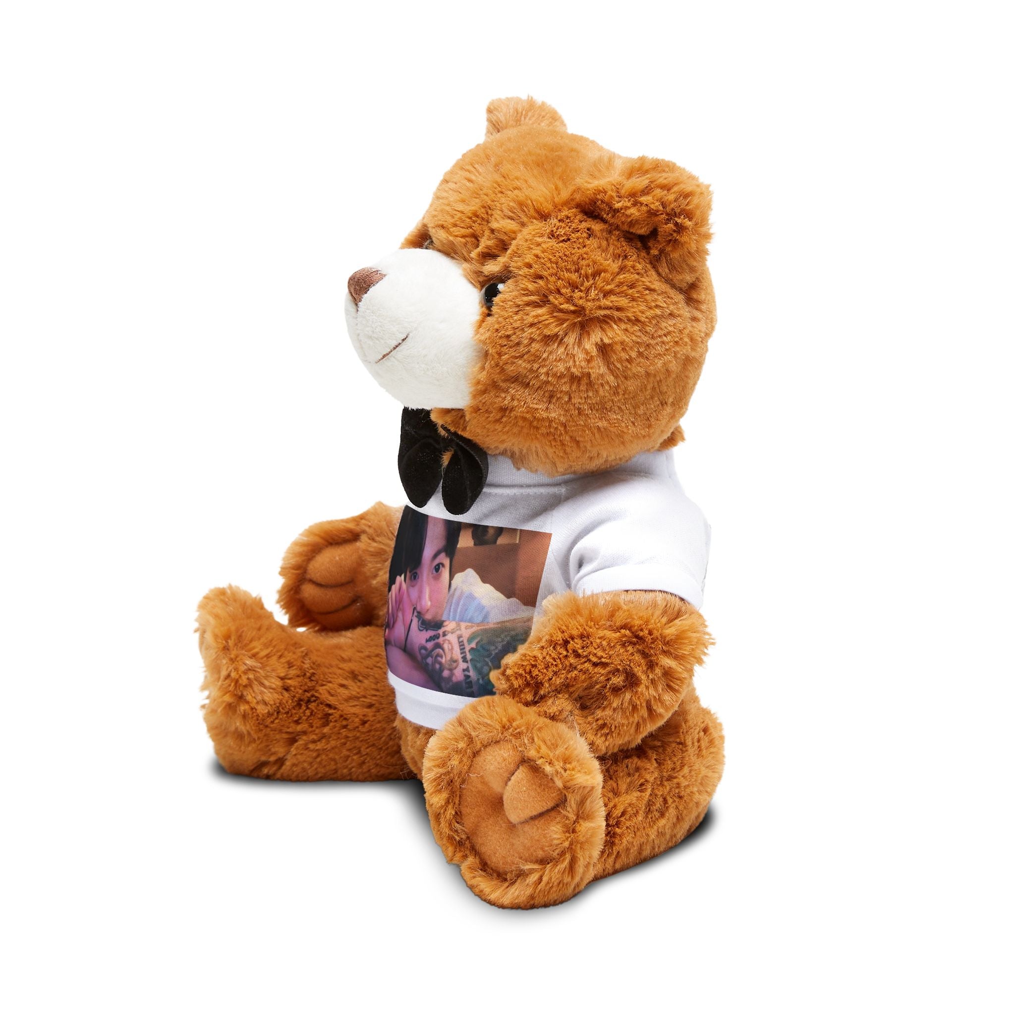 Custom Photo Teddy Bear Plush with Personalized T‑Shirt