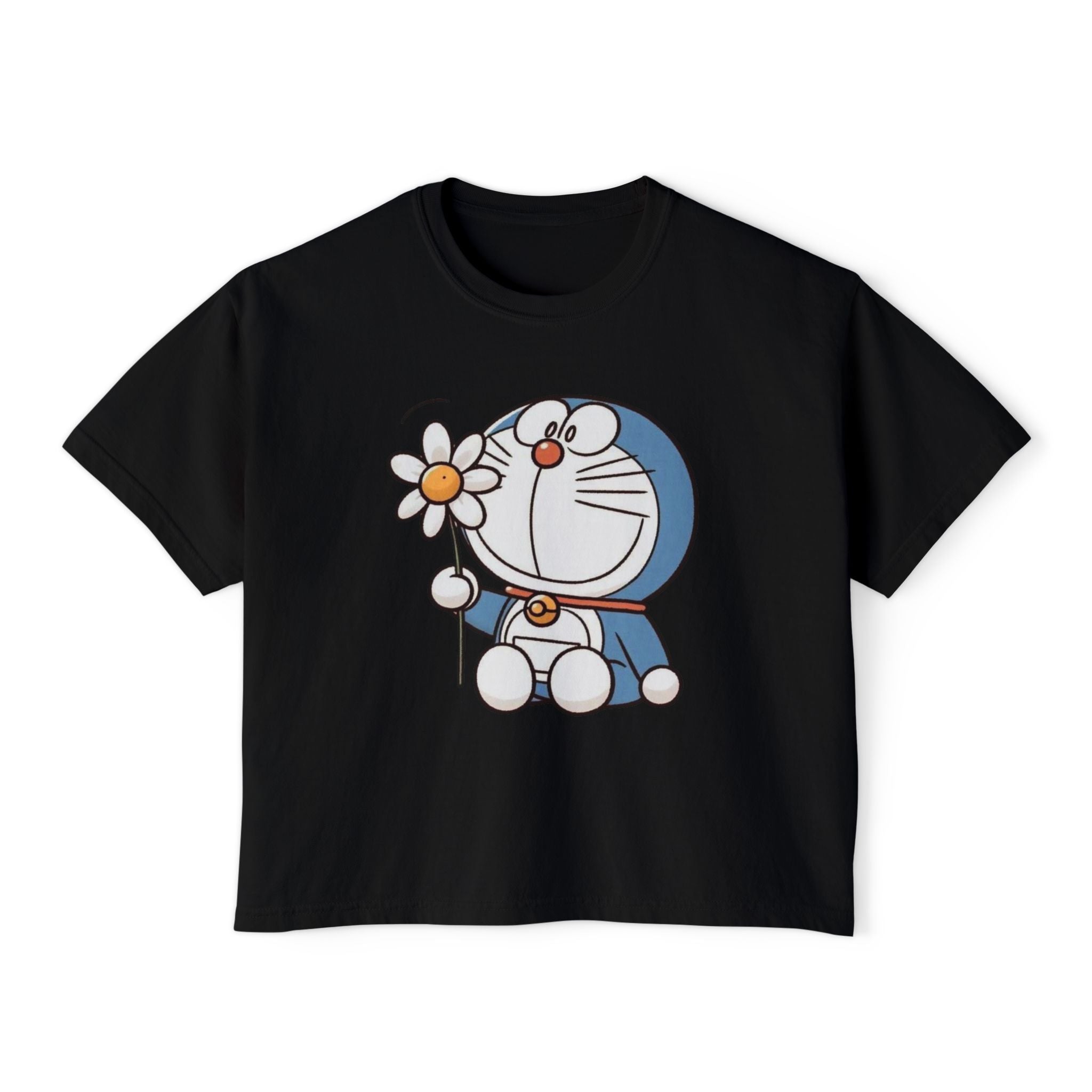 Doraemon Daisy Tee — Cute Women's Boxy T‑Shirt