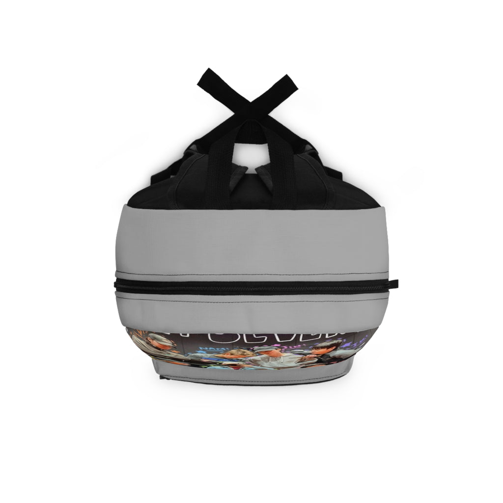 K-Pop Group Photo Backpack with Lyrics Collage – Fan School Bag