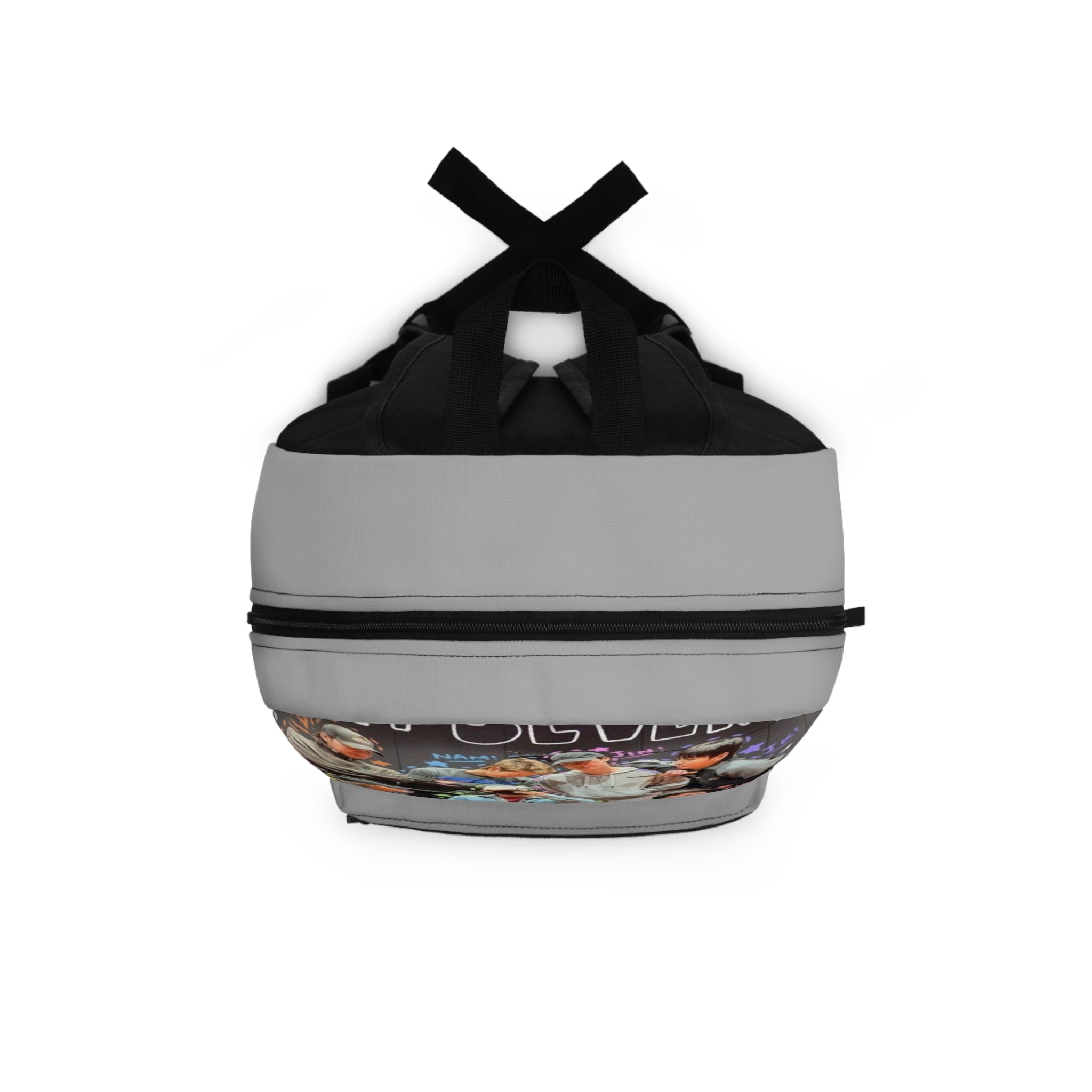 K-Pop Group Photo Backpack with Lyrics Collage – Fan School Bag