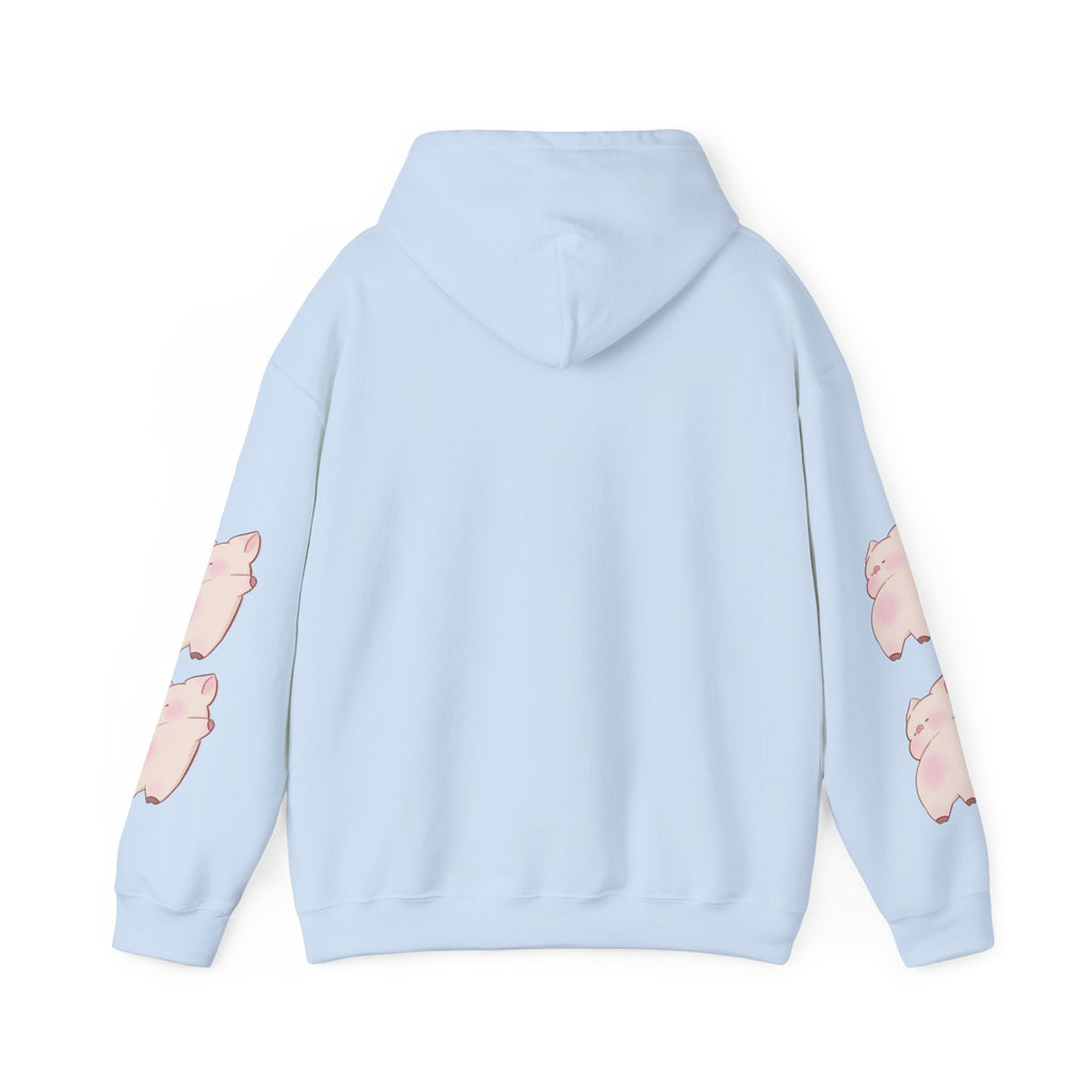 Cute Piggy in Chopsticks Hoodie — Kawaii Pig Graphic Sweatshirt