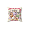 Boba Squad Goals Throw Pillow — Cute Kawaii Bubble Tea Decorative Pillow